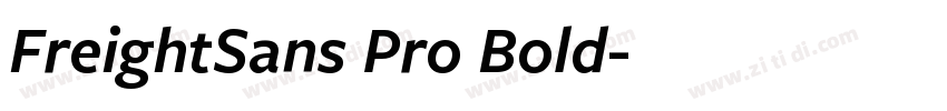 FreightSans Pro Bold字体转换